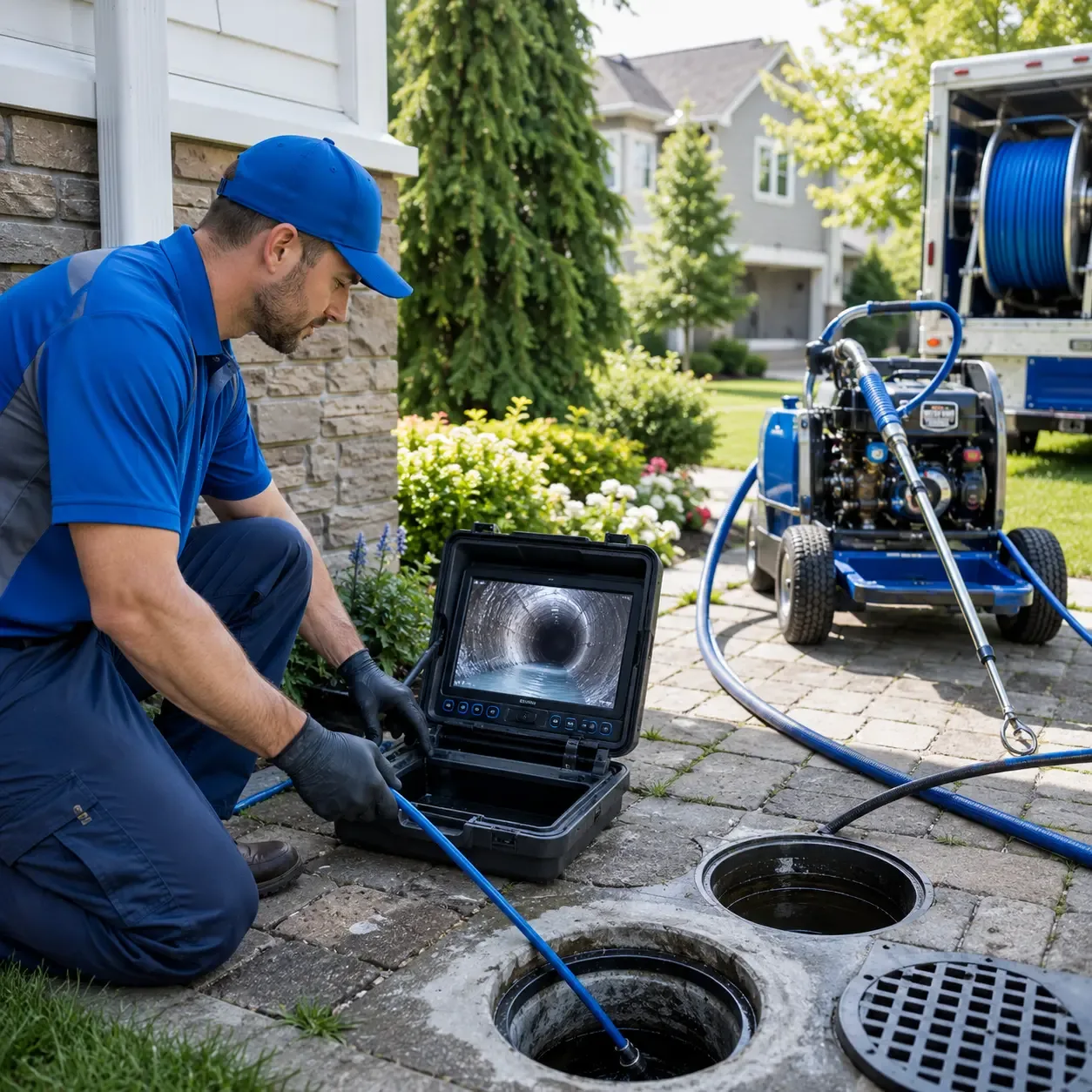 Outdoor drain cleaning professionals serving Delta, LA